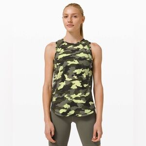 Lululemon Camo Green Sculpt Tank Size 4